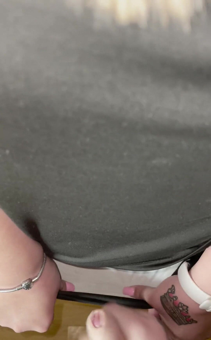 Filthy British Couple: Daddy Was Horny so I Let Him Wank Himself off...