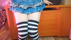 Kitty_Cross: Handless Cumshots Compilation Crosdresser Hot Femboy Amateur Model Cute Cock...