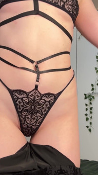 Goth Lace Shadow Pixie - Leather Jacket Tease to Wild Ride