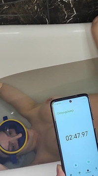 Underwater Fun with Fuck Machine and Huge Squirting Orgasm