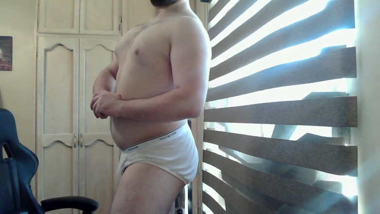 Himbo_Fox: Un étalon musclé sexy pompe du fer
