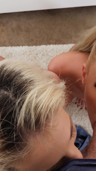 Nympho Blondes Emma Hix & Tallie Lorain Threesome POV