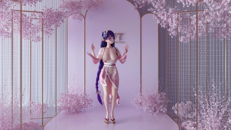 MikuMotion: Genshin-impact; Puur Land van Gelukzaligheid; Kimono