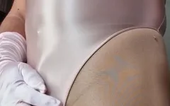 Sexy Shiny Pink Swimsuit