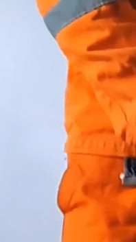 Road Worker Jerks off and Cums a Big Load After a Nap