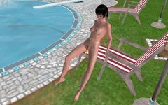 3D Animated Sex Videos: Beautiful Girl Masturbating with a Banana