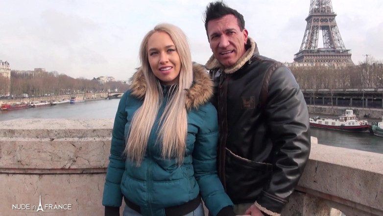 Nude in France: Sextape of a Real Couple on a Honeymoon in Paris