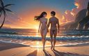 AI Girls: 34 Imagini nud ale cuplului hentai în diferite poziții sexuale