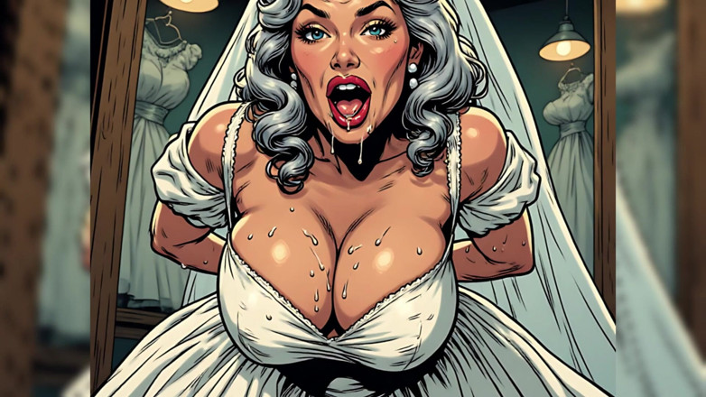AI Porn: Wedding Shop - Ai Art si wanita seksi di toko pernikahan