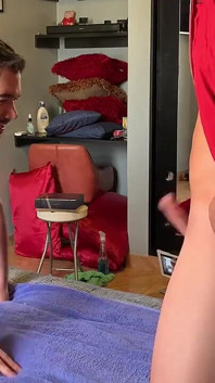 Hot Jock in Red Vintage Red Jacked Fuck Me Doggy