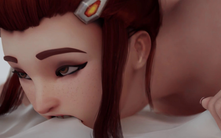 Orlikx: Brigitte 보짓물이 많은 후장 뼈와 카우걸 애널 섹스 - 애널 플러그 성능 - 오버워치 3D 애니메이션