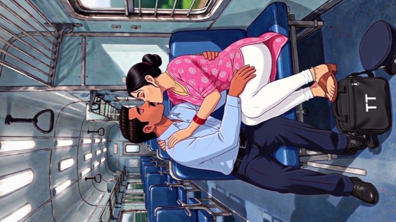 Aipornhub: Fără bilet în tren - soție desi sex cu checker de bilete...