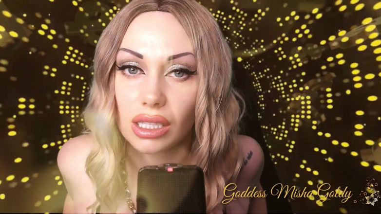 Goddess Misha Goldy: Mesmerizing 3Dio ASMR! For you - lonely jerkaholic! I am real here...