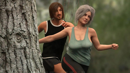 Dirty GamesXxX: Ve vašich botách: nadržené šukačky v lese ep 8