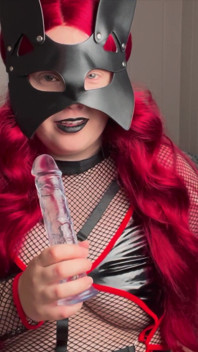 Slutty BBW Kitty Fucks Pussy and Paddles Ass