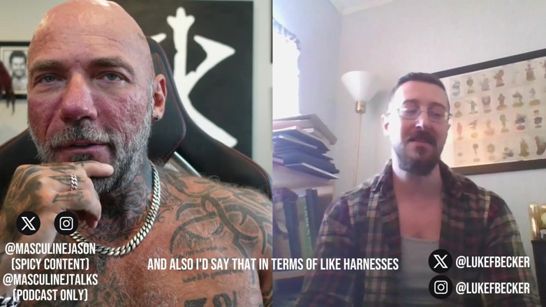 Raw and Uncensored with Masculine Jason: Porn Star confessions - luke Becker episod 201