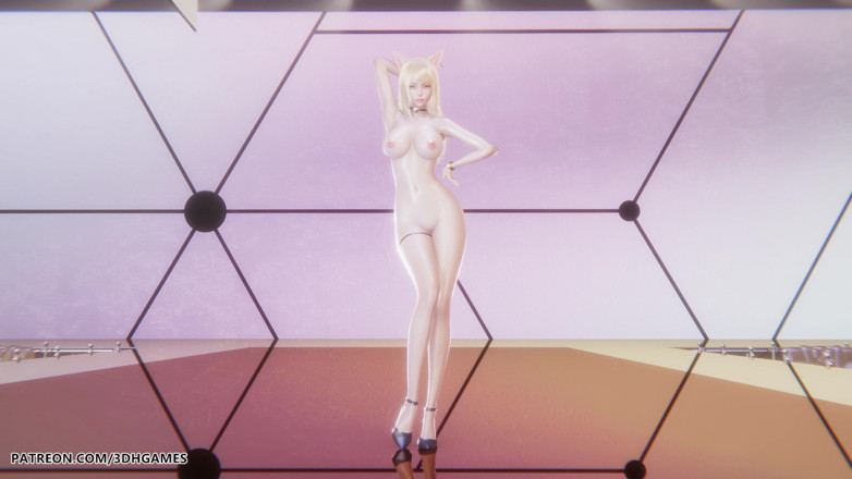 3D-Hentai Games: Mmd Hyo Min - Tubuh Bagus Ahri Seksi Tari Telanjang Seksi...