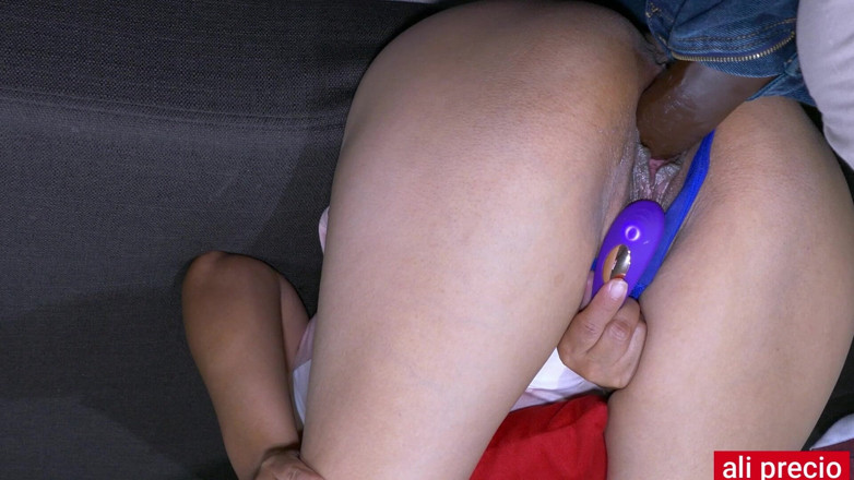 Ali Precio: When a Huge Black Dildo Goes Deep Into a Pink...