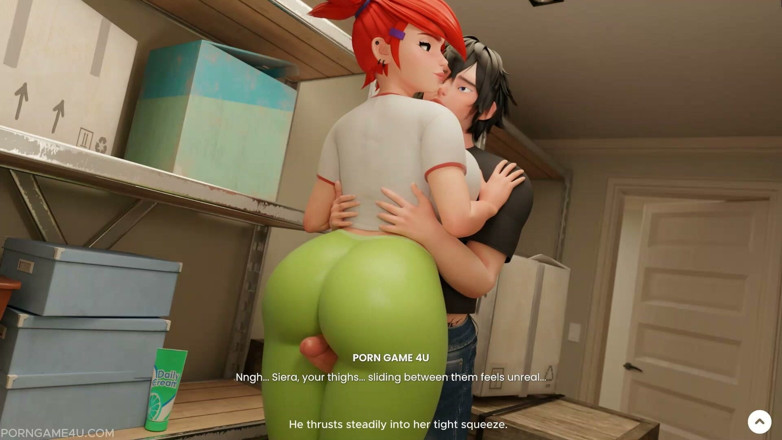 PORN GAME 4U: การเผชิญหน้าในห้องเก็บของ: ต้นขาแน่นของ Siera - วันคฤหาสน์ - ตอนที่ 4 - Brim - โดยเกมโป๊ 4u
