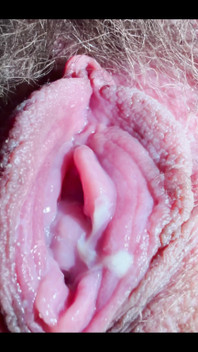 Open Pink Pussy Full of Grool