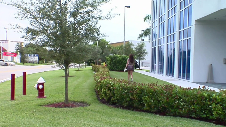 Miami Reality: Young cute chick gets picked up and plowed by huge...