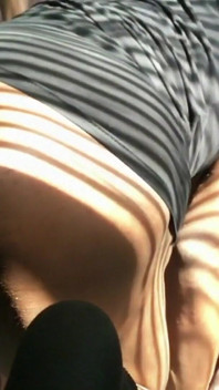 Bitch slapping my gaping ass in car xxl butt plug