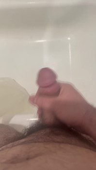 Big Dick Big Cum White Tub
