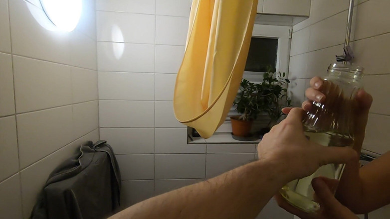 bekycarril: Lots of pee drinking. We were drinking a whole bottle...