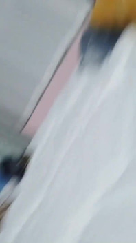First-person Perspective Records the Girlfriend Wrapped in Tape From Head to Toe with Her Beautiful Bare Feet