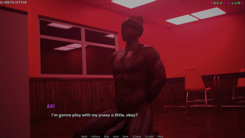 Porny Games: Stíny touhy od Shamandev - Ponechání velkého černého péra s Modrými koulemi,...