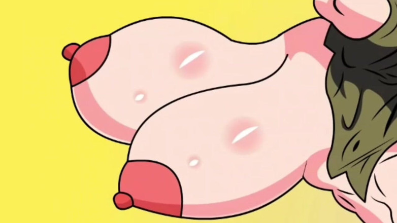 Animate golden: Eiaculazione interna di una donna con tette enormi
