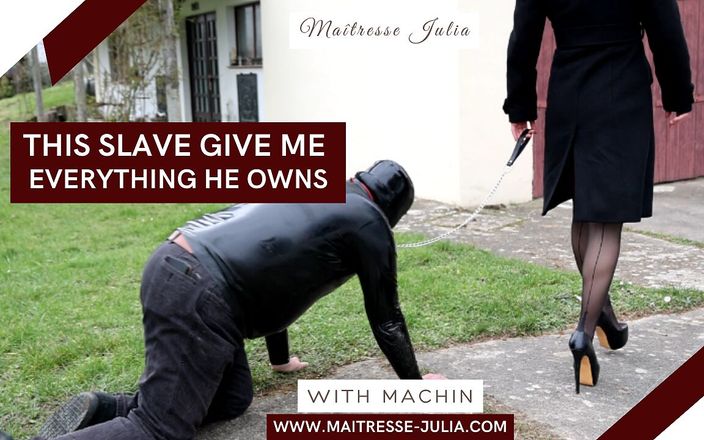 Mistress Julia: Maitresse julia - 这个奴隶给了我他拥有的一切 第2部分- 女性统治 - 乳胶女主调教