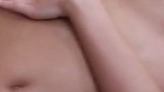 Young Russian Alena creams her pussy first, then fucks her