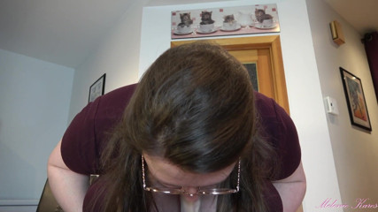Melonie Kares: Stepmom caught you and helps you POV BJ