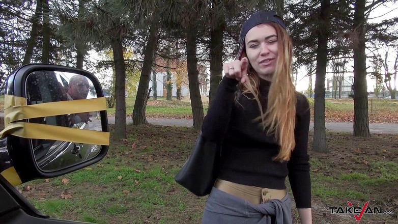 Melone Challenge: Extremely hard way to drill blonde polish teen in van