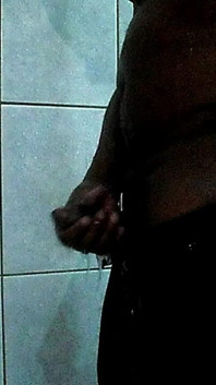 Jerking off at Bath Wearing Panty #10