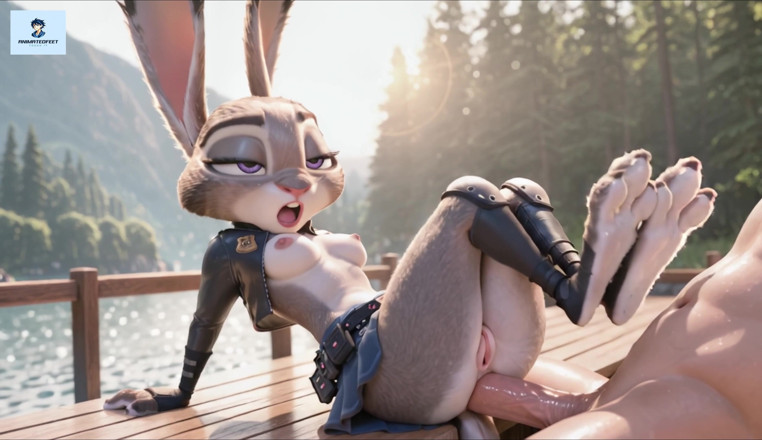 Animatedfeet: Judy Hopps hentai anální foot fetiš furry