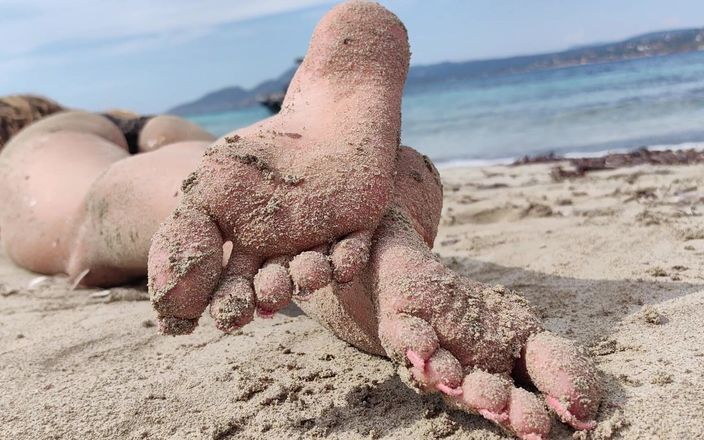 Goddess Lena: Covered in Sand and Above It All