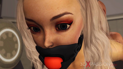 3dxpassion: BDSM kulübü. Ateşli seksi taşak tıkalı sarışın kadın laboratuvarda çılgın cüce...