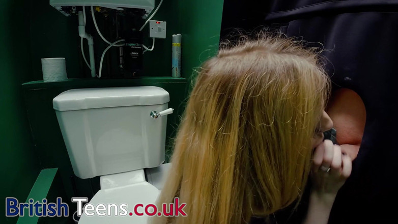 British Teens: Horny British Teen Nurse Sucks Cock At The Gloryhole