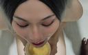 Asian Fem CD: F006h - Femboy Crossdresser Enjoys Pee From a Bottle