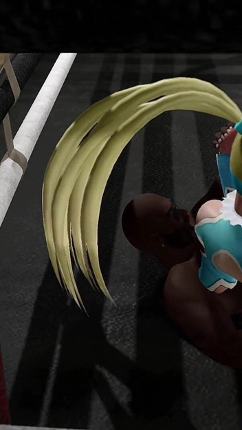 R. Mika Feet to Cock Wrestling