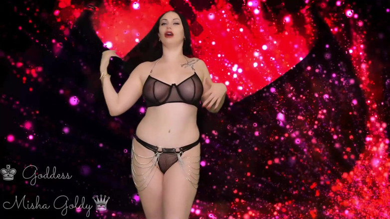 Goddess Misha Goldy: Saya mengintip awak ke dalam hamba ketagih saya! Saya akan...