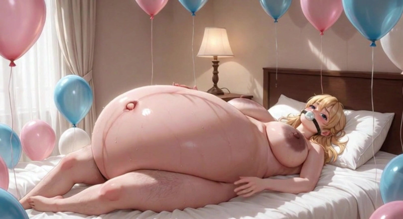 YOUR BEST FANTASY: Gagged Pregnant Woman with Giant Belly - Tied up & Extremely Aroused