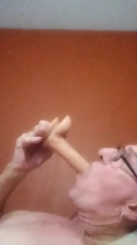 Playing with My Dildo Fucking and Sucking