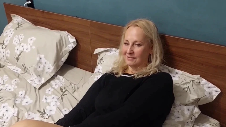 Selena701: Blonde Mature Wife Enjoys Half Clothed Sex Games