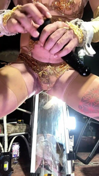 Sissy Bangs Dildo While Rock Hard