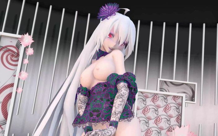 Smixix: Yowane Haku rozbierać taniec seksowna bielizna Hentai Stickysticky Song Mmd 3D...