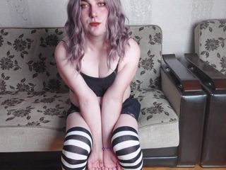 Ladyboy Kitty: The Cuttest Crossdresser in Gothic Style You Have Ever Seen...