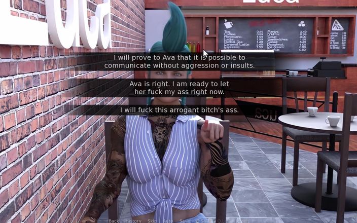 Snip Gameplay: Futa dating simulator 11 Ava é uma cadela da prisão ela vai...